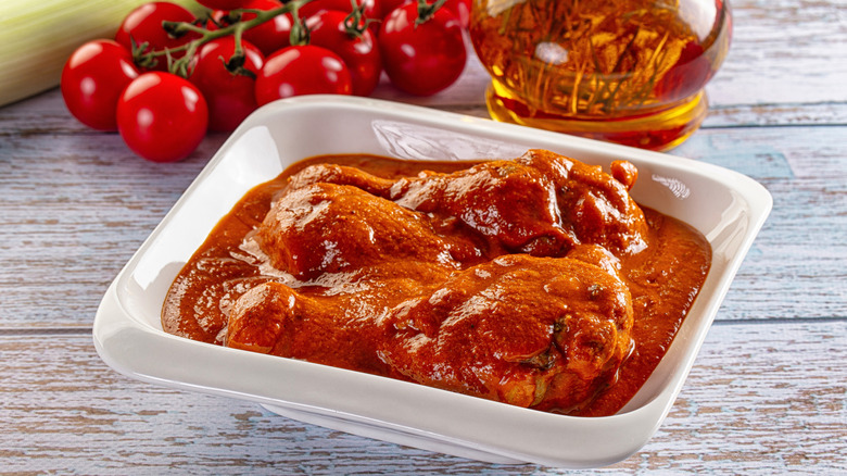 Chicken wings in butter chicken sauce