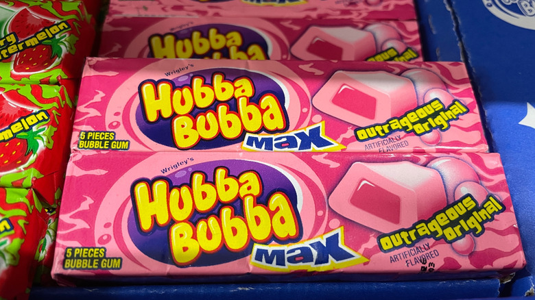 Packs of Hubba Bubba