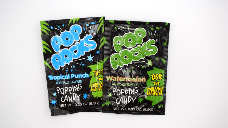 A pack of Tropical Punch Pop Rocks and Watermelon ones