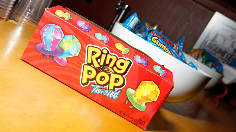 A box of Ring Pops