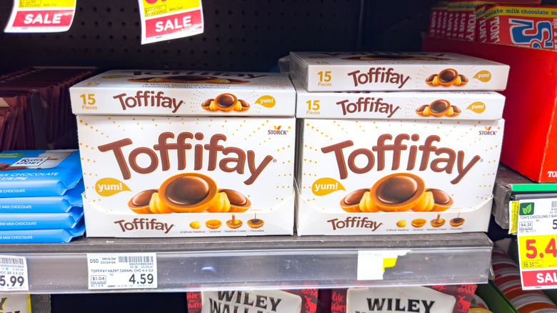 Boxes of Toffifay