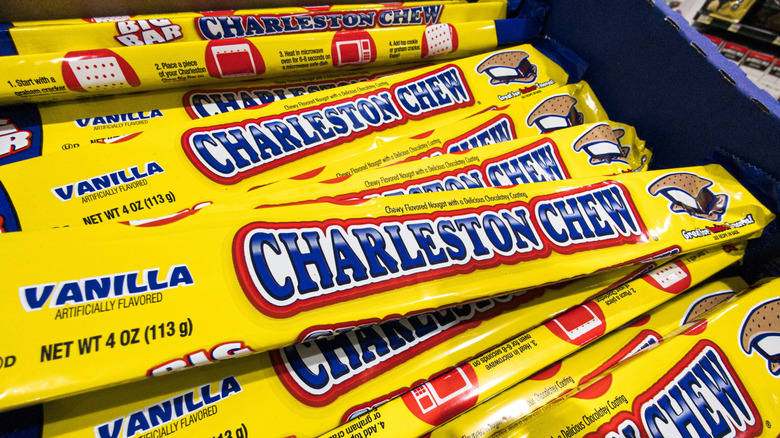 pile of vanilla Charleston Chew bars