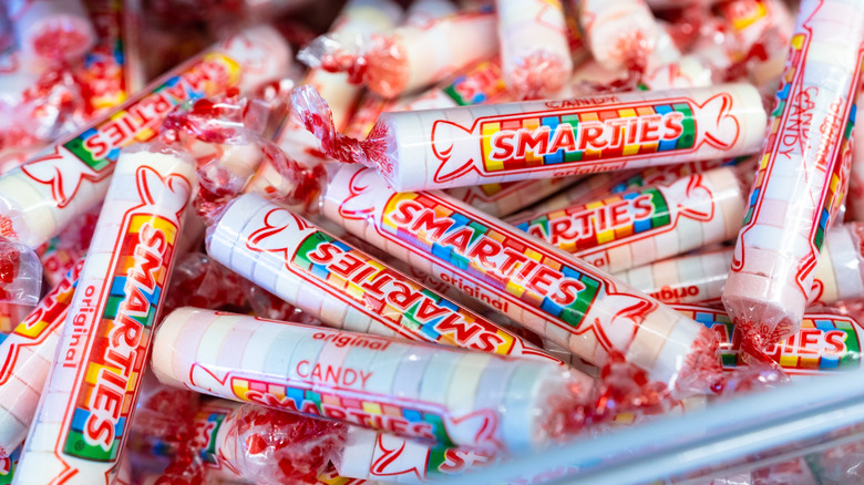 Smarties rolls for sale at Five Below