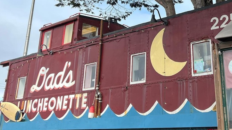 Dad's Luncheonette train caboose