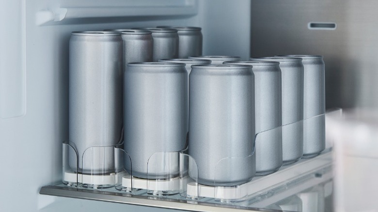 drink cans arranged in a Klippkaktus drink holder