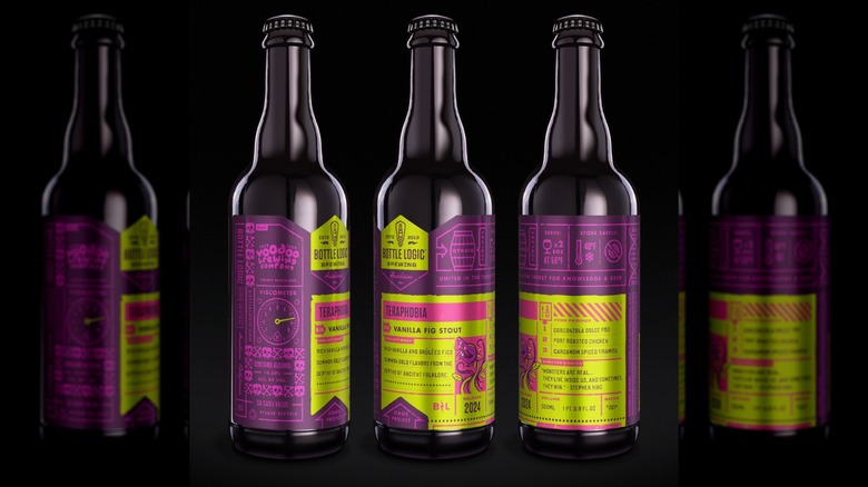 Three Teraphobia beer bottles