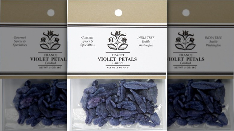 bag of India Tree Candied Violet Petals