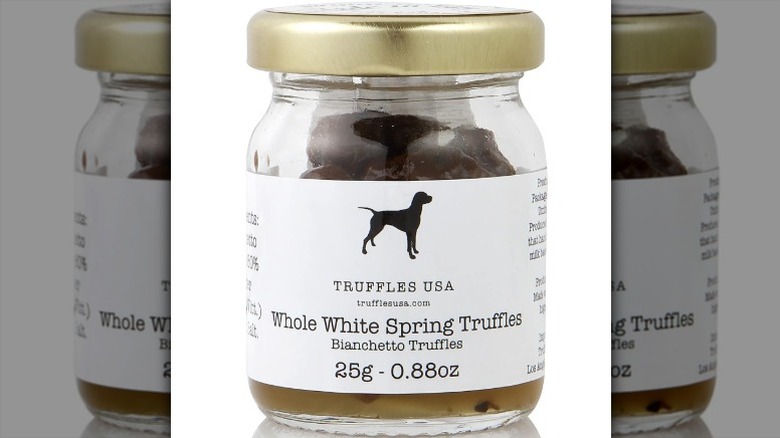 jar of Truffles USA Whole White Spring Truffles