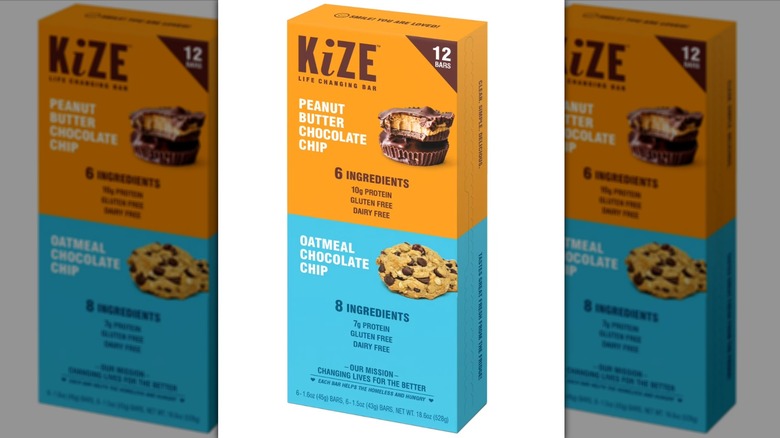 Package of Kize Life Changing Bars on a white background.