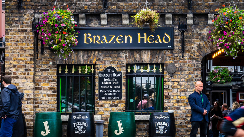 The Brazen Head pub entrance