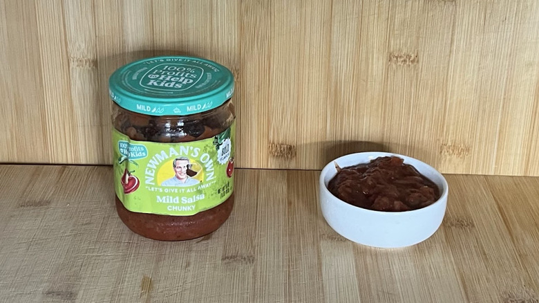 A jar of Newman's Own salsa