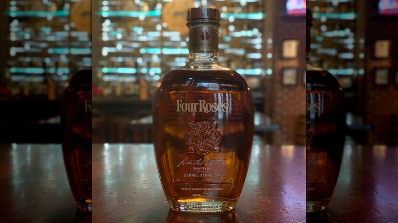 Bottle of Four Roses Limited Edition Small Batch on a table