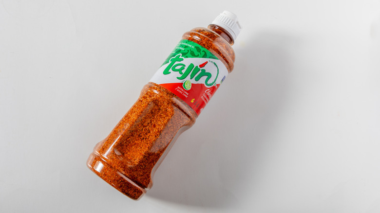 Tajin Clasico Seasoning on white surface