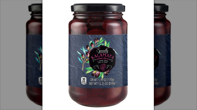 Jar of Specially Selected Kalamata Olives from Aldi