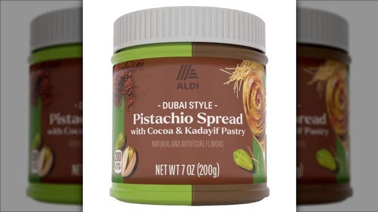 Jar of Aldi Dubai-Style Pistachio Spread