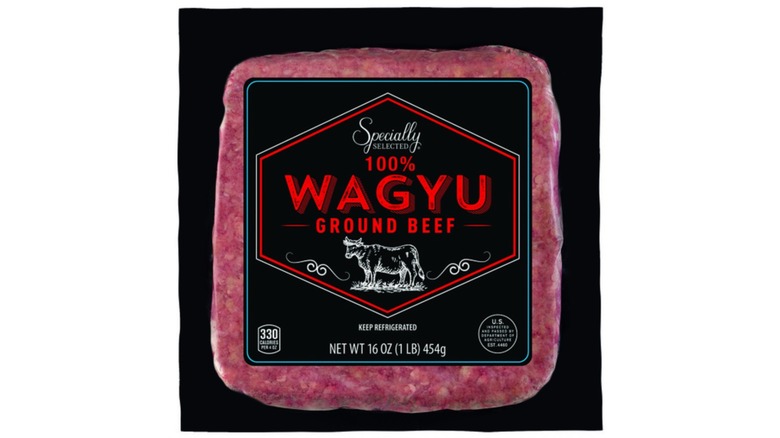 Package of Specially Selected Wagyu Ground Beef from Aldi