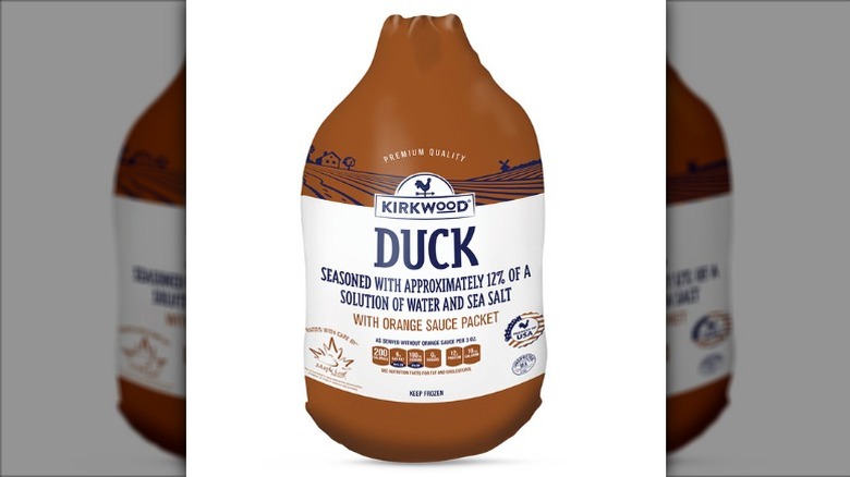Kirkwood whole frozen duck from Aldi