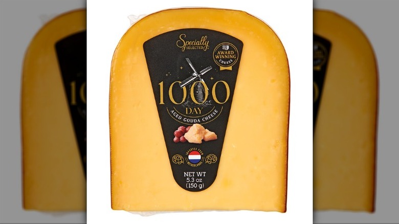 block of Specially Selected 1,000 day-aged gouda