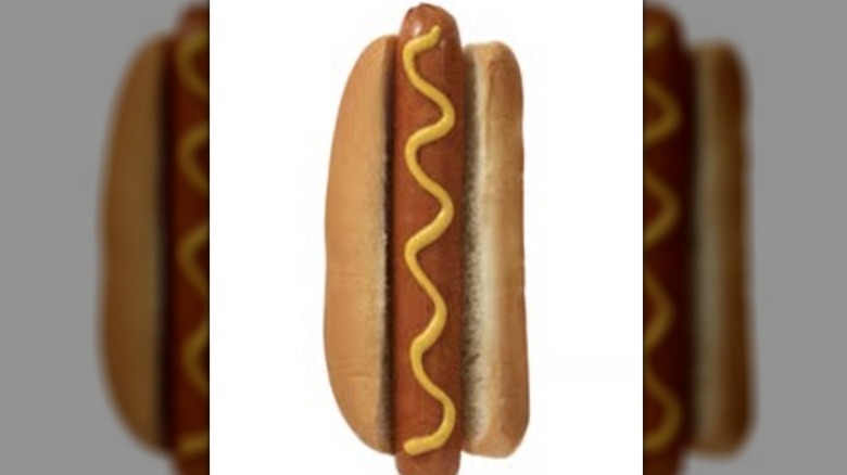 hot dog from the Ikea Swedish Bistro