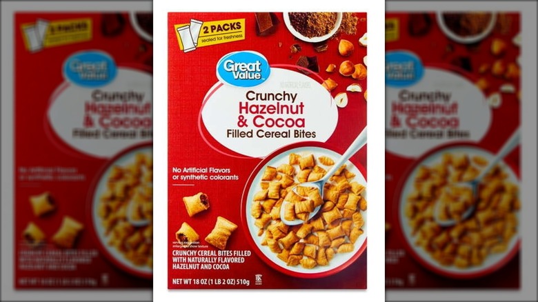 Great Value Crunchy Hazelnut & Cocoa Filled Cereal Bites