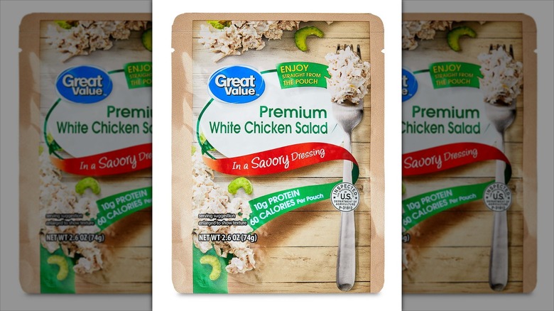 Great Value Ready-to-Eat Premium White Chicken Salad Pouch