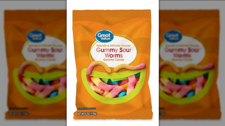 Great Value Sour Gummy Worms Chewy Candy