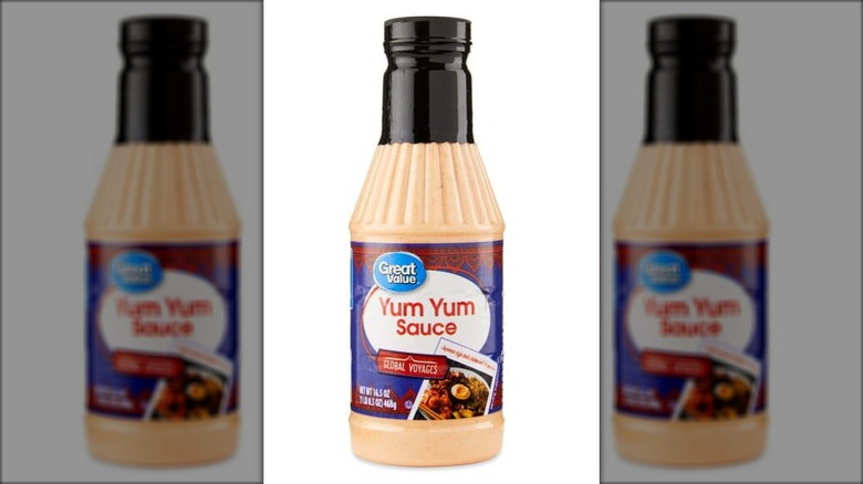 Bottle of Great Value Yum Yum Sauce