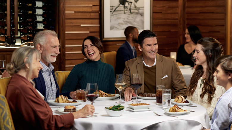 People eating at Ruth's Chris Steak House