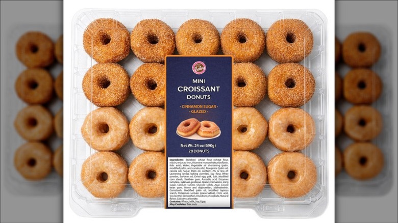 A package of CT Bakery Mini Croissant Donuts on a white background.