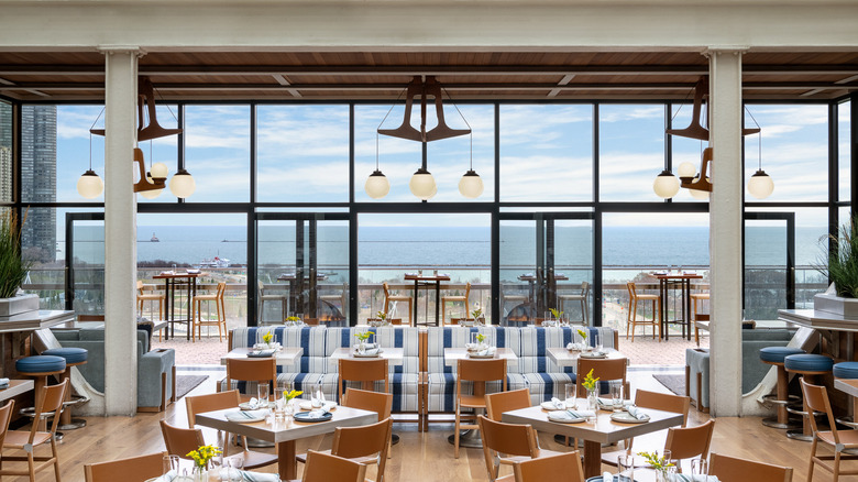 Cindy's Rooftop restaurant interior, Chicago, Illinois