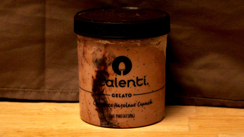 A pint of Talenti Chocolate Hazelnut Crunch Gelato