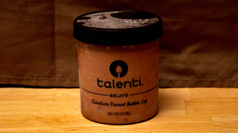 A pint of Talenti Chocolate Peanut Butter Cup Gelato