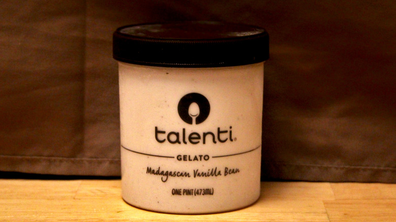A pint of Talenti Madagascan Vanilla Bean Gelato