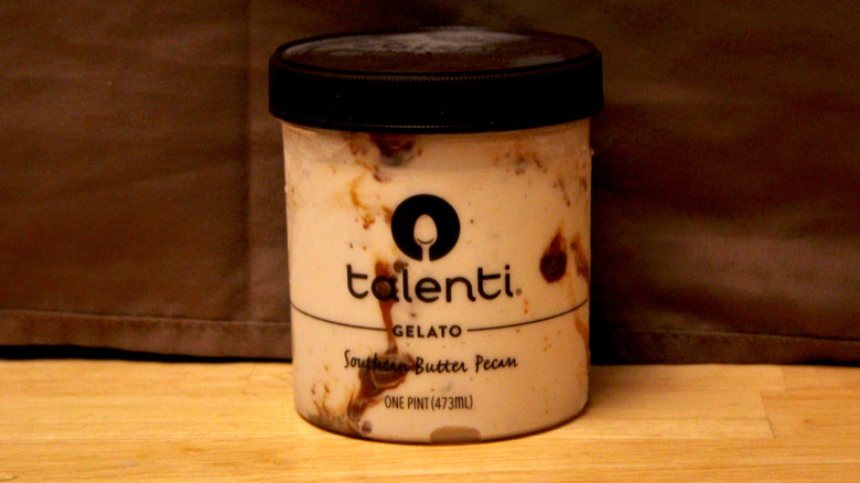 A pint of Talenti Southern Butter Pecan Gelato