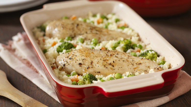 Chicken and rice casserole