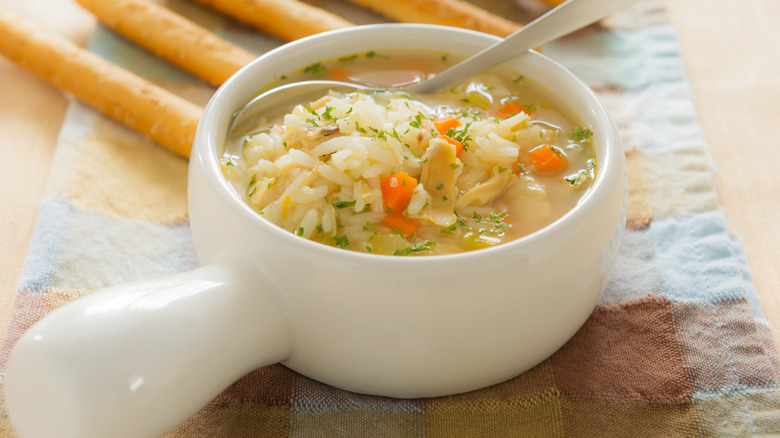Chicken and rice soup