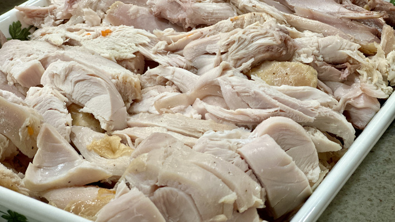 Sliced turkey white meat