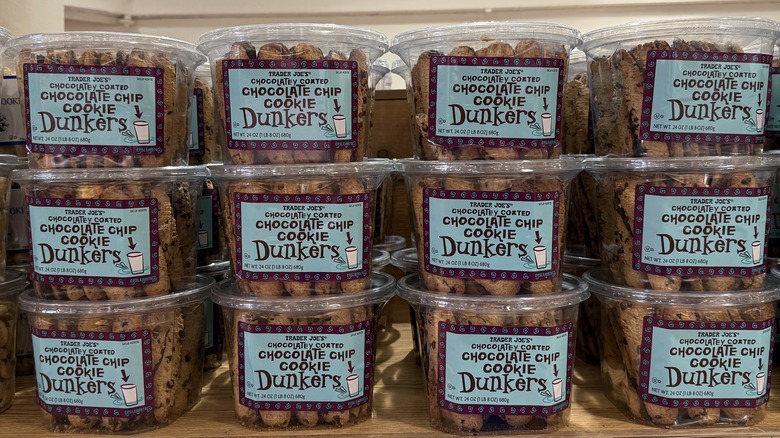 containers of Chocolatey Coated Chocolate Chip Cookie Dunkers
