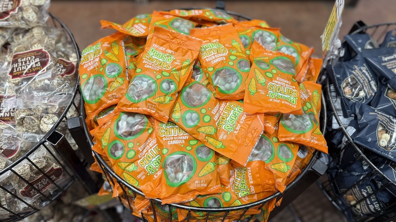 bags of Peas & Carrots Sour Gummy Candies