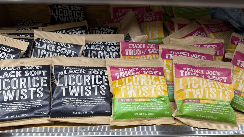 various bags of Soft Licorice Twists