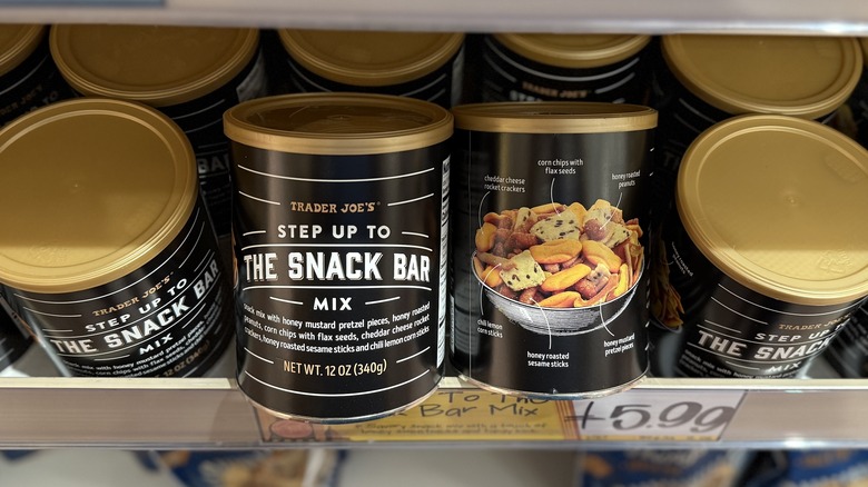 canisters of Step Up To The Snack Bar Mix