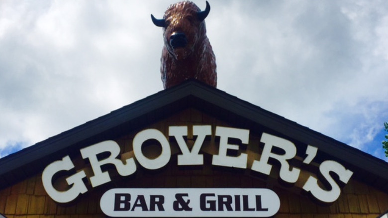 The sign outside Grover's Bar and Grill