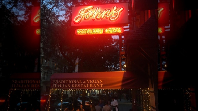 John's of 12th Street's sign