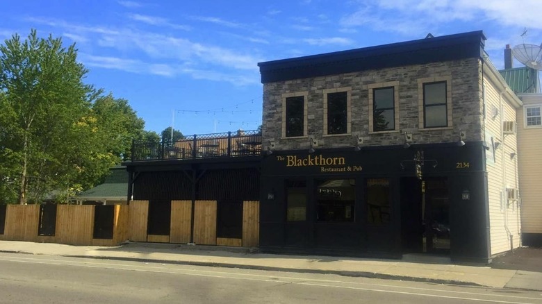 The outside of The Blackthorn Restaurant and Pub