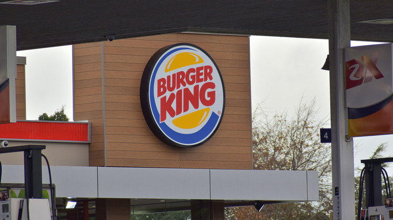 Burger King sign on exterior
