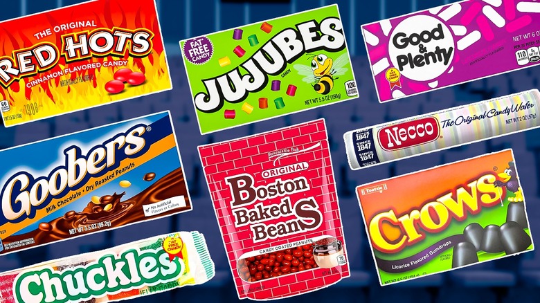 A selection of candy bars