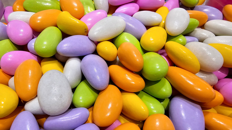 A pile of Jordan Almonds