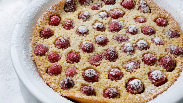 Raspberry clafouti