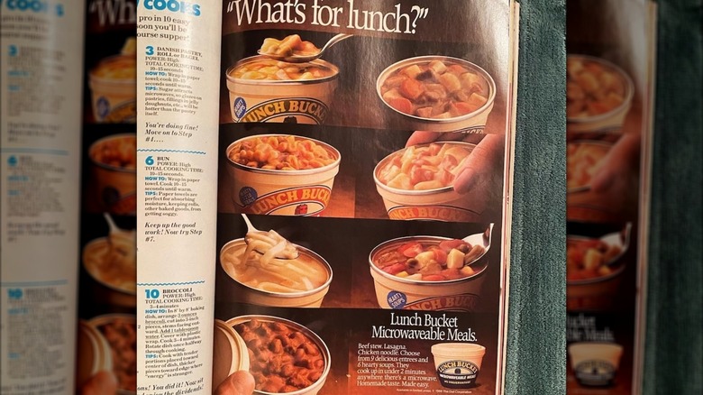 Magazine ad for Lunch Bucket meals