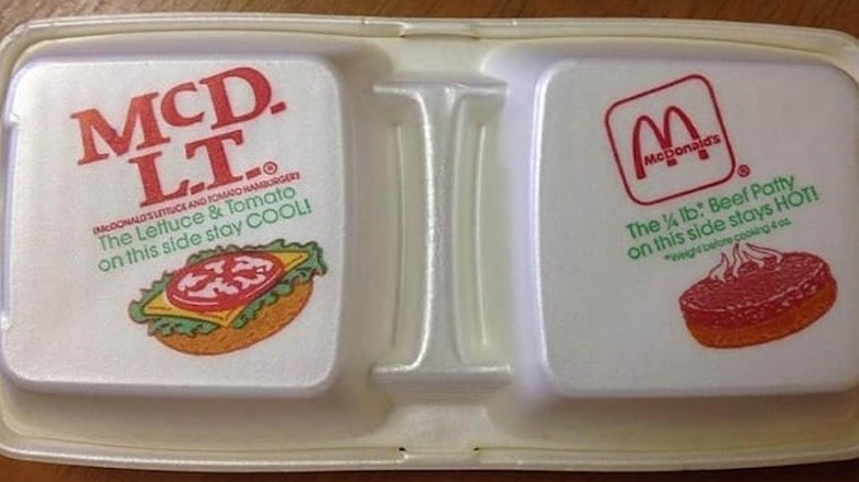 McDLT styrofoam box